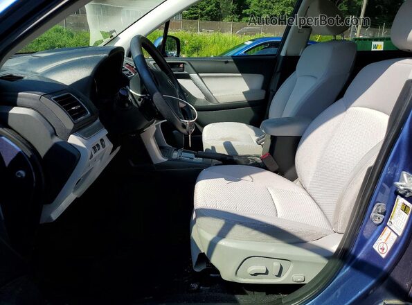 JF2SJAFCXGH447493 2016 SUBARU FORESTER Blue Widok wnętrza z przodu