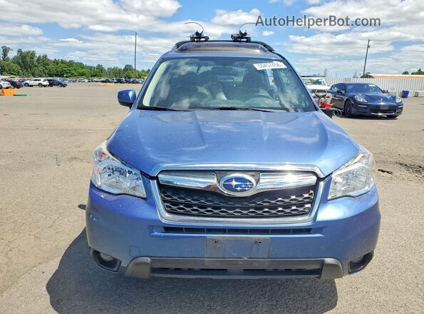 JF2SJAFCXGH510818 2016 SUBARU FORESTER Blue Widok z przodu