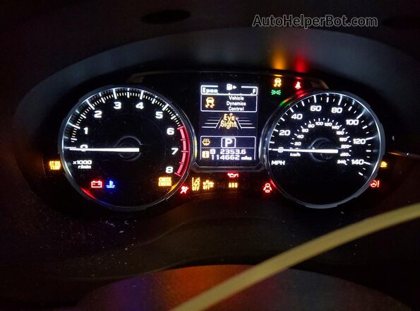 JF2SJAGC0HH570977 2017 SUBARU FORESTER Silver Widok zestawu wskaźników
