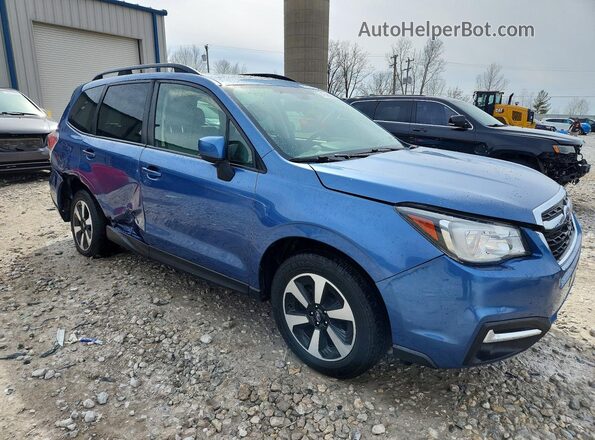 JF2SJAGC0JH481657 2018 SUBARU FORESTER Синий Передняя правая четверть