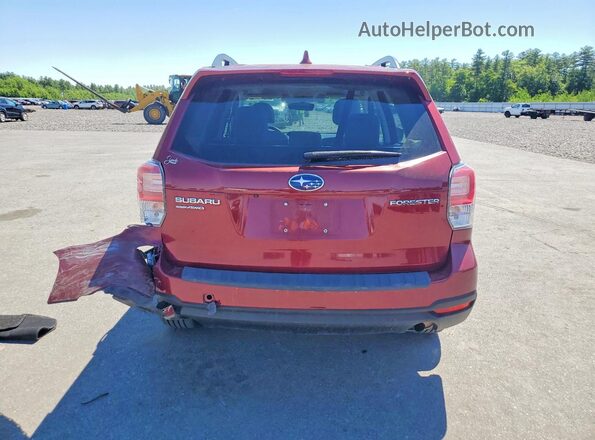 JF2SJAGC0JH575554 2018 SUBARU FORESTER Red Հետևի տեսք