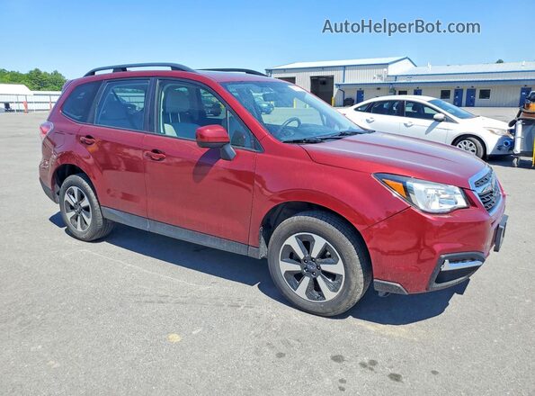 JF2SJAGC0JH575554 2018 SUBARU FORESTER Red Առջևի աջ