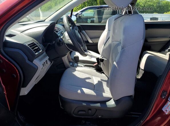 JF2SJAGC0JH575554 2018 SUBARU FORESTER Red Սալոնի դիմացի տեսք