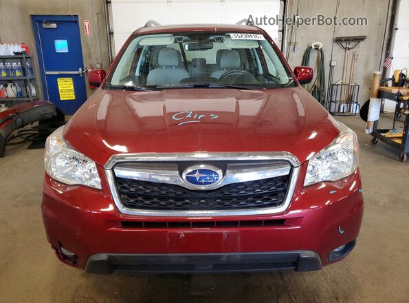 JF2SJAGC1GH468277 2016 SUBARU FORESTER Красный Вид спереди