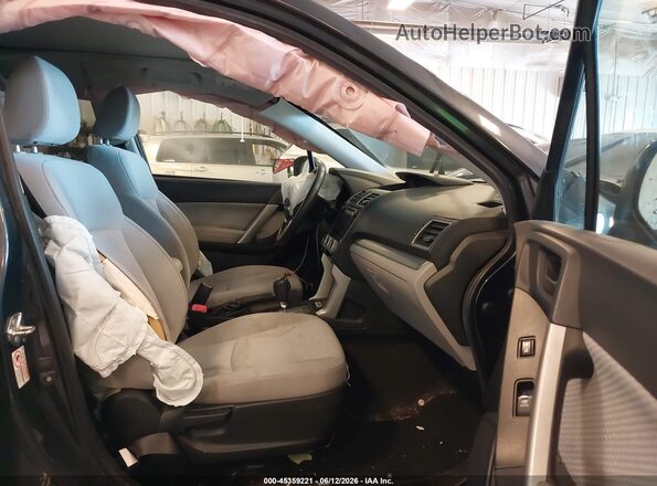 JF2SJAGC2HH501465 2017 SUBARU FORESTER Black Front interior view