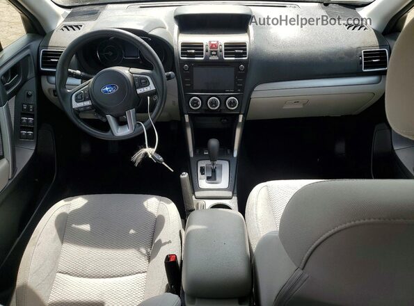 JF2SJAGC2HH536202 2017 SUBARU FORESTER Gray Dashboard view