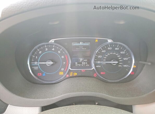 JF2SJAGC2HH536202 2017 SUBARU FORESTER Gray Instrument cluster view