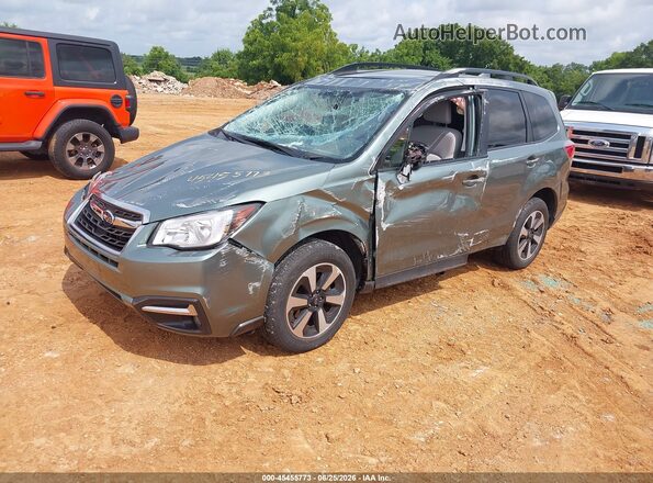 JF2SJAGC2HH579082 2017 SUBARU FORESTER Green Przód lewy