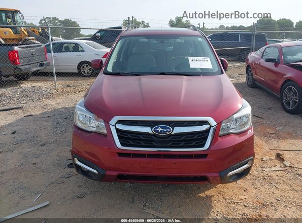 JF2SJAGC2JH509796 2018 SUBARU FORESTER Красный Вид панели приборов
