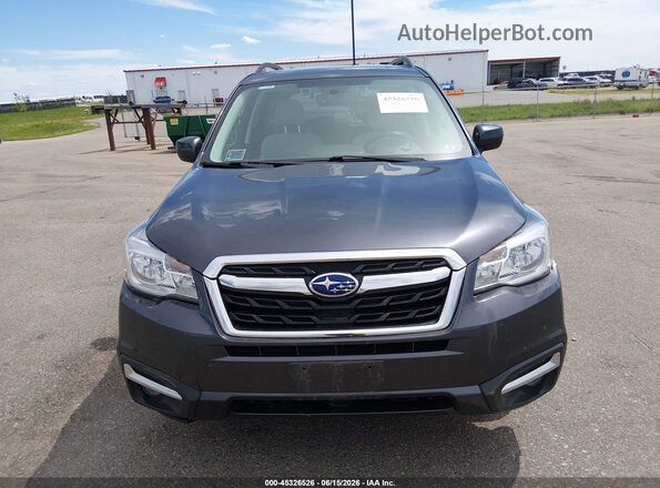 JF2SJAGC2JH592517 2018 SUBARU FORESTER Gray Widok zestawu wskaźników
