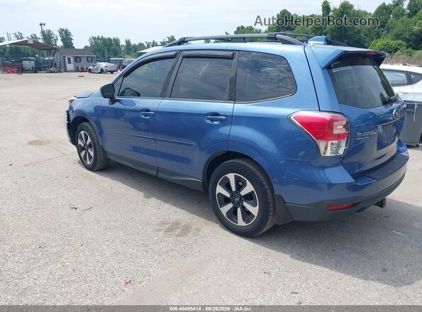 JF2SJAGC4HH556449 2017 SUBARU FORESTER Blue Rear left