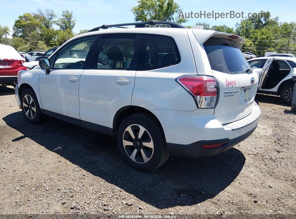 JF2SJAGC5JH432972 2018 SUBARU FORESTER White Задня ліва чверть