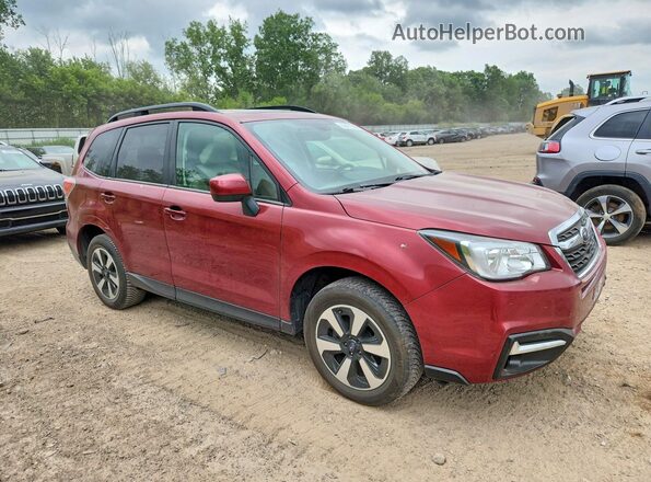 JF2SJAGC5JH518525 2018 SUBARU FORESTER Burgundy Առջևի աջ