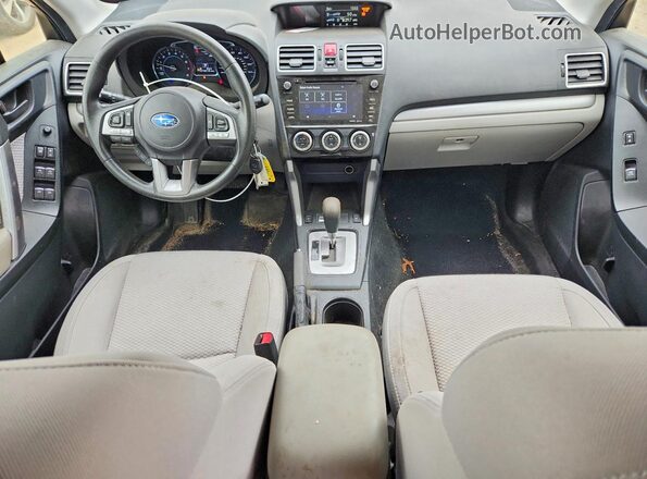 JF2SJAGC5JH518525 2018 SUBARU FORESTER Burgundy Առջևի վահանակի տեսք