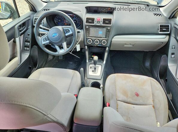 JF2SJAGC6HH435311 2017 SUBARU FORESTER Gray Вид панелі приладів