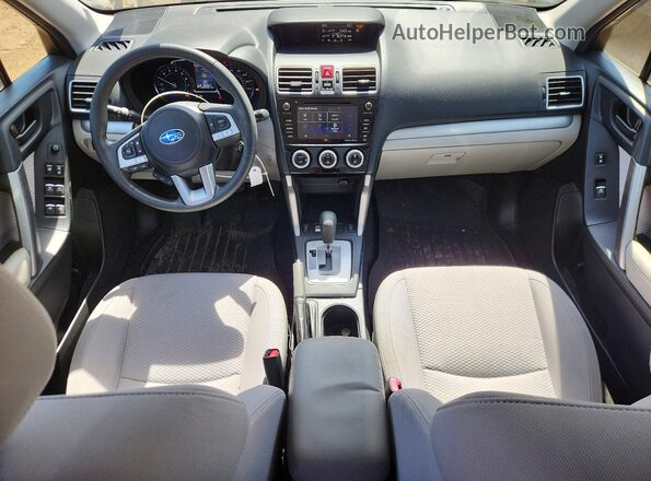JF2SJAGC9HH514858 2017 SUBARU FORESTER Угольный Вид панели приборов