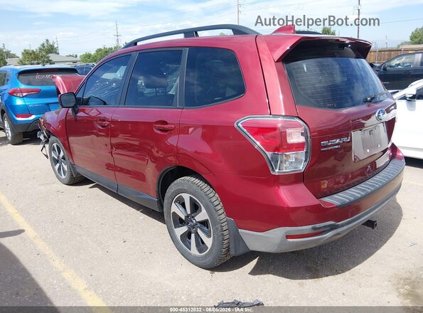 JF2SJAGC9JH543640 2018 SUBARU FORESTER Red Հետևի ձախ