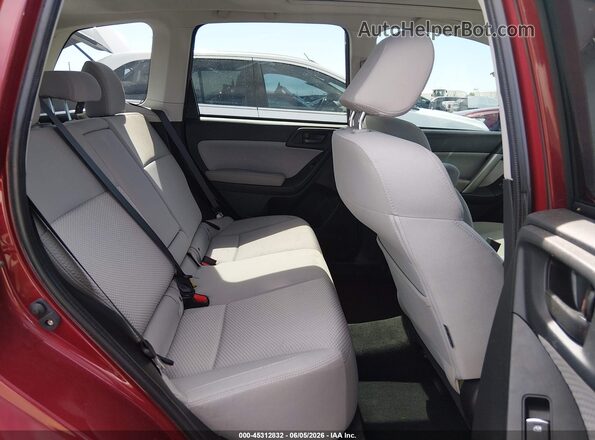 JF2SJAGC9JH543640 2018 SUBARU FORESTER Red VIN կոդի պիտակի տեսք