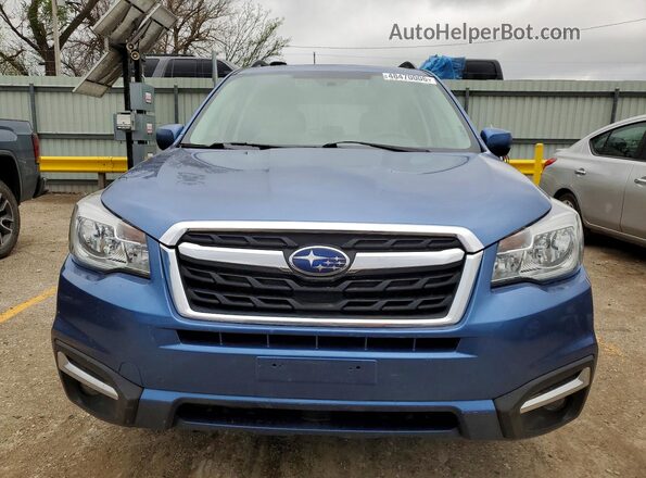 JF2SJAGC9JH586472 2018 SUBARU FORESTER Blue Դիմացի տեսք