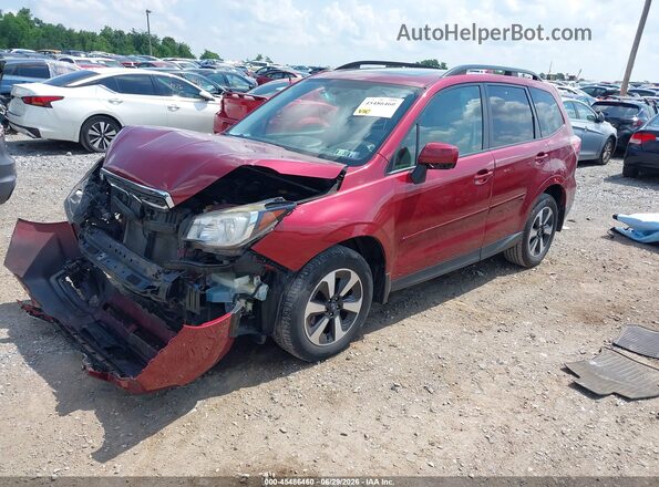JF2SJAGCXHH484236 2017 SUBARU FORESTER Красный Передняя левая четверть