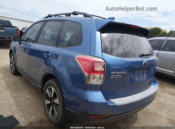 JF2SJAGCXJH416296 2018 SUBARU FORESTER Синий Задняя левая четверть