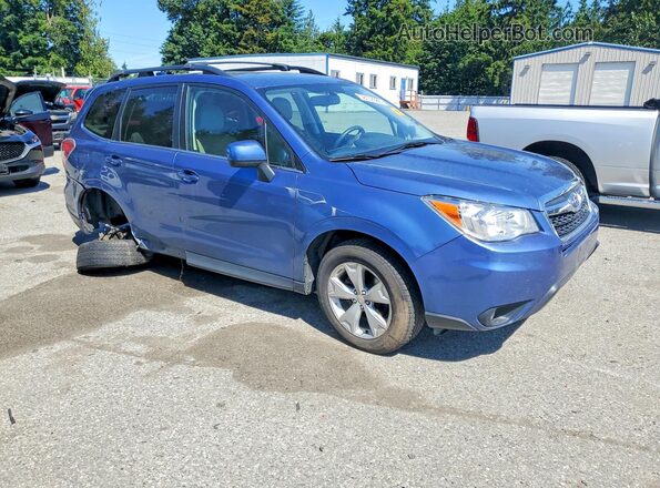 JF2SJAHC6GH463011 2016 SUBARU FORESTER Синий Передняя правая четверть