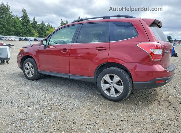 JF2SJAHCXGH433283 2016 SUBARU FORESTER Red Հետևի ձախ