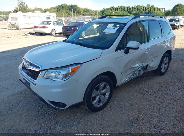 JF2SJAHCXGH501226 2016 SUBARU FORESTER White წინა მარცხენა ხედი სამი მეოთხედიდან