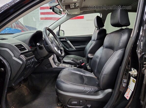 JF2SJAJC1HH557213 2017 SUBARU FORESTER Black წინა სალონის ხედი