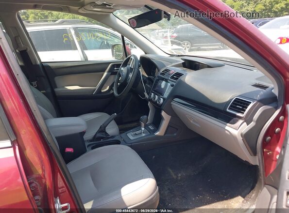 JF2SJAJC4JH444992 2018 SUBARU FORESTER Red Вид салону спереду