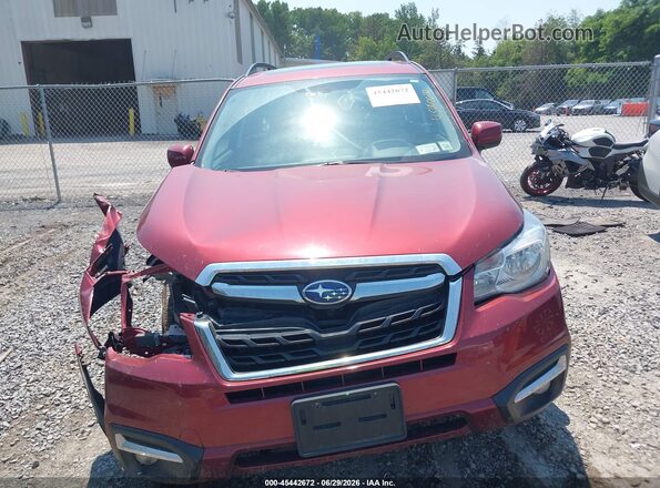 JF2SJAJC4JH444992 2018 SUBARU FORESTER Red Вид спереду