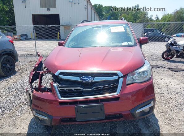JF2SJAJC4JH444992 2018 SUBARU FORESTER Red Вид щитка приладів