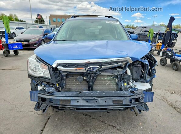 JF2SJAJC7JH415597 2018 SUBARU FORESTER Blue Widok z przodu
