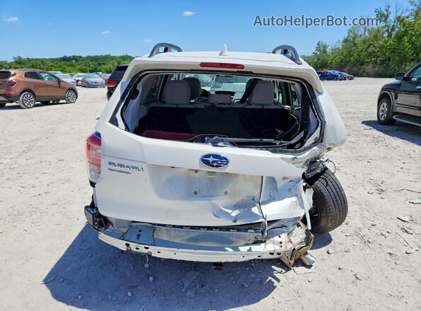 JF2SJARC0JH561683 2018 SUBARU FORESTER White Հետևի տեսք