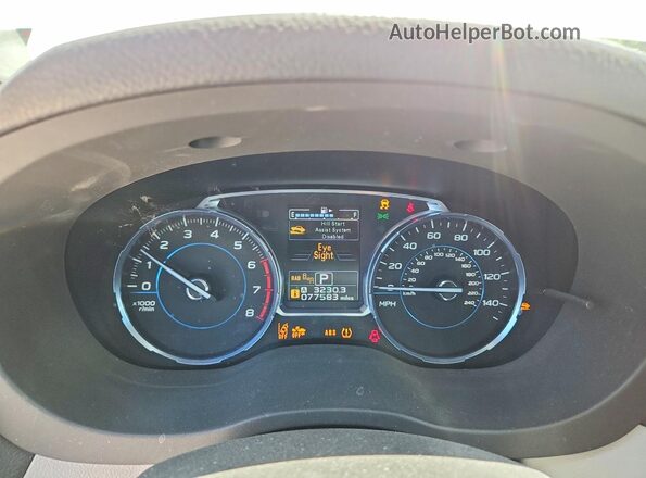 JF2SJARC0JH561683 2018 SUBARU FORESTER White Սարքավորումների վահանակի տեսք