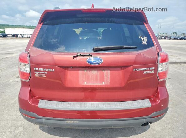 JF2SJARC1GH550121 2016 SUBARU FORESTER Maroon 