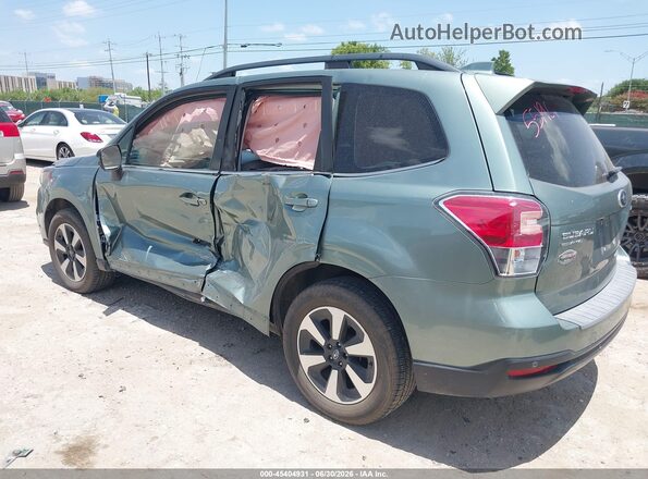 JF2SJARC7JH517812 2018 SUBARU FORESTER Green Trasero izquierdo