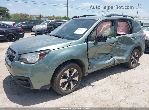 JF2SJARC7JH517812 2018 SUBARU FORESTER Green Vista tres cuartos delantera izquierda