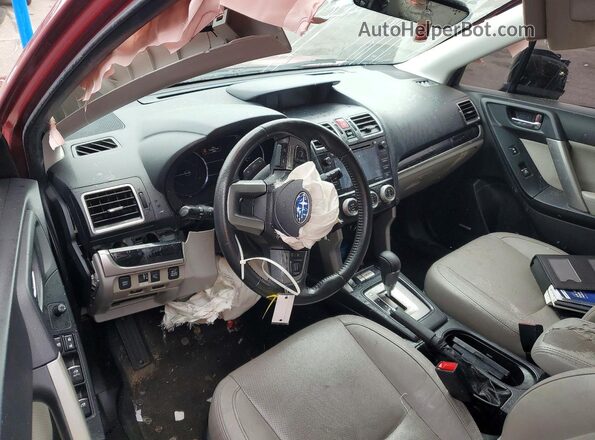 JF2SJARC9JH525524 2018 SUBARU FORESTER Бордовый Вид панели приборов