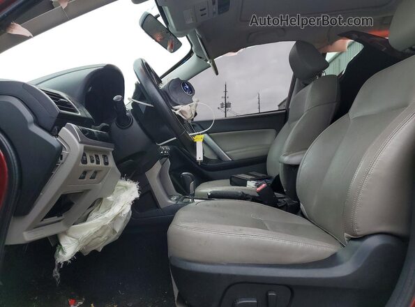 JF2SJARC9JH525524 2018 SUBARU FORESTER Бордовый Вид салона спереди