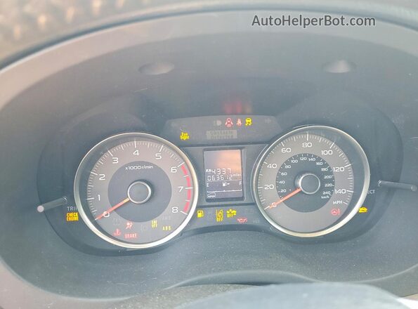 JF2SJARCXGH511186 2016 SUBARU FORESTER Серый Вид щитка приборов