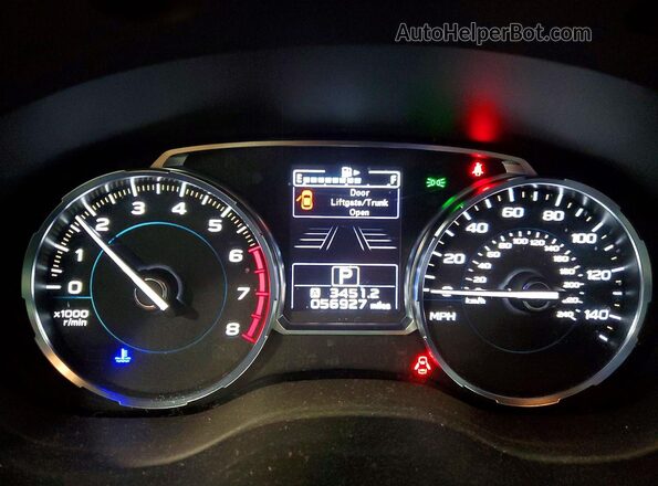 JF2SJARCXHH509939 2017 SUBARU FORESTER White Widok zestawu wskaźników