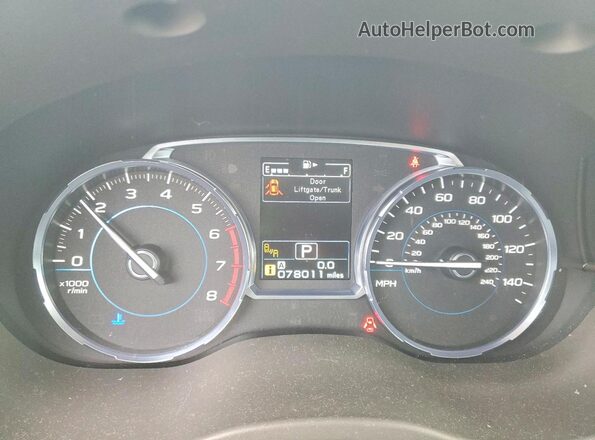 JF2SJATC6HH404632 2017 SUBARU FORESTER Blue Вид щитка приладів