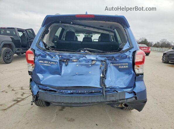 JF2SJATC6HH404632 2017 SUBARU FORESTER Blue Вид ззаду