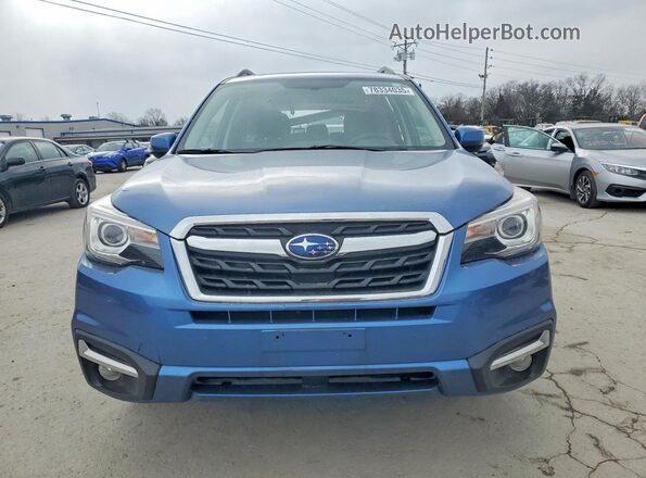 JF2SJATC6HH404632 2017 SUBARU FORESTER Blue Вид спереду