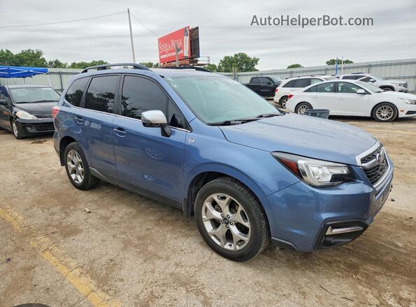JF2SJAWC1JH534853 2018 SUBARU FORESTER Blue Delantero derecho