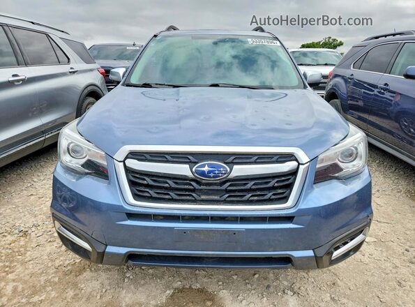 JF2SJAWC1JH534853 2018 SUBARU FORESTER Blue Vista frontal