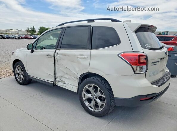JF2SJAWC5JH528070 2018 SUBARU FORESTER White Задня ліва чверть