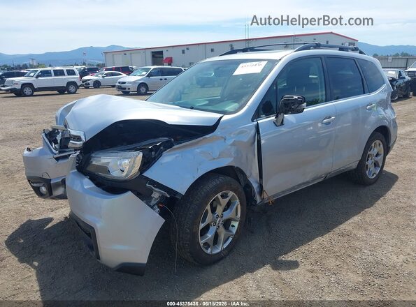 JF2SJAWC7JH476165 2018 SUBARU FORESTER Silver Առջևի ձախ երեք քառորդ տեսարան