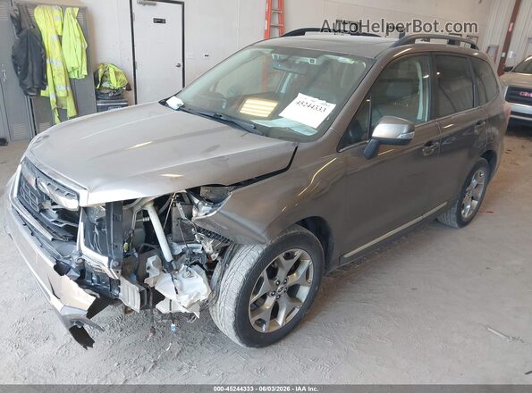 JF2SJAWC8JH456703 2018 SUBARU FORESTER Gray Передня ліва чверть